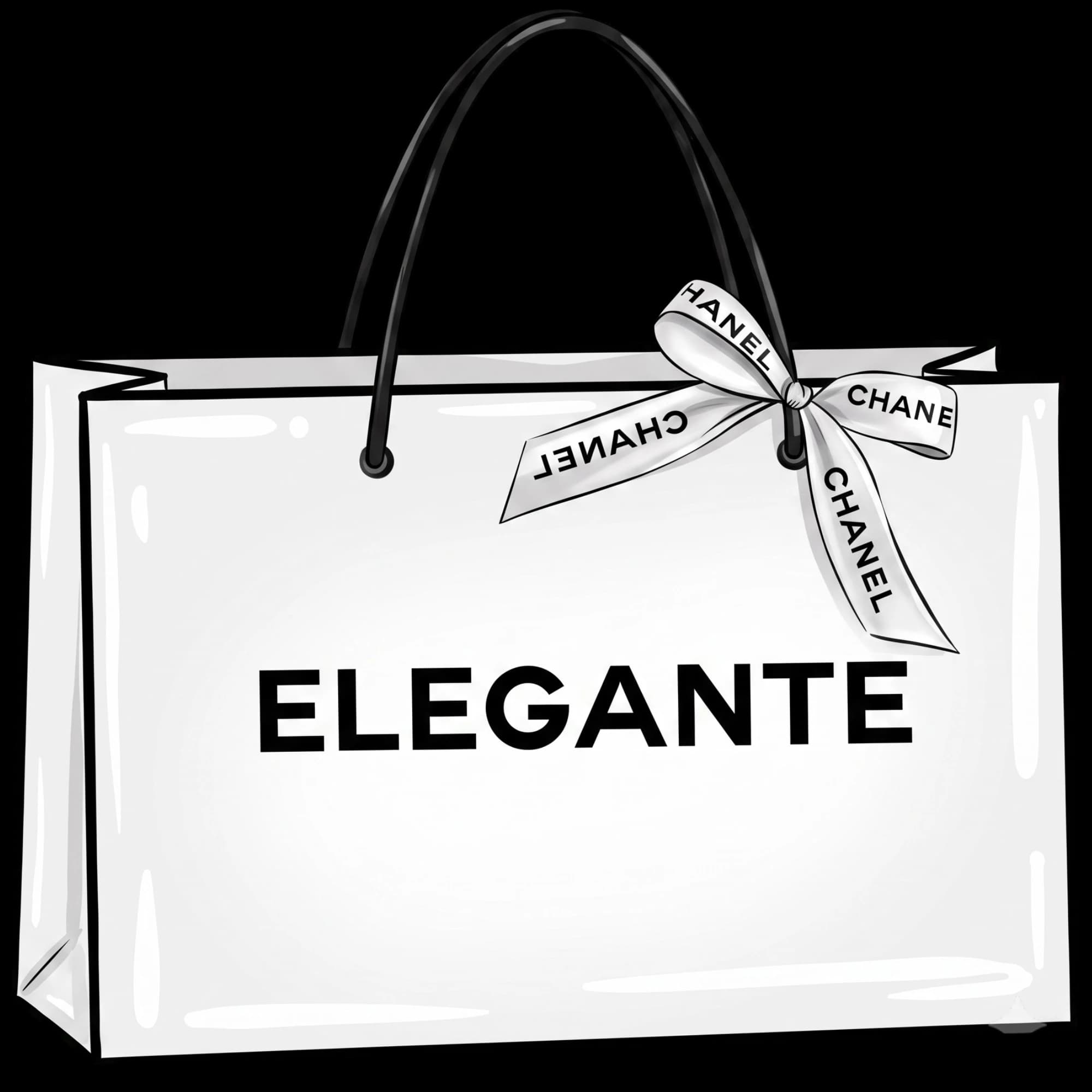 Etiqueta elegante
